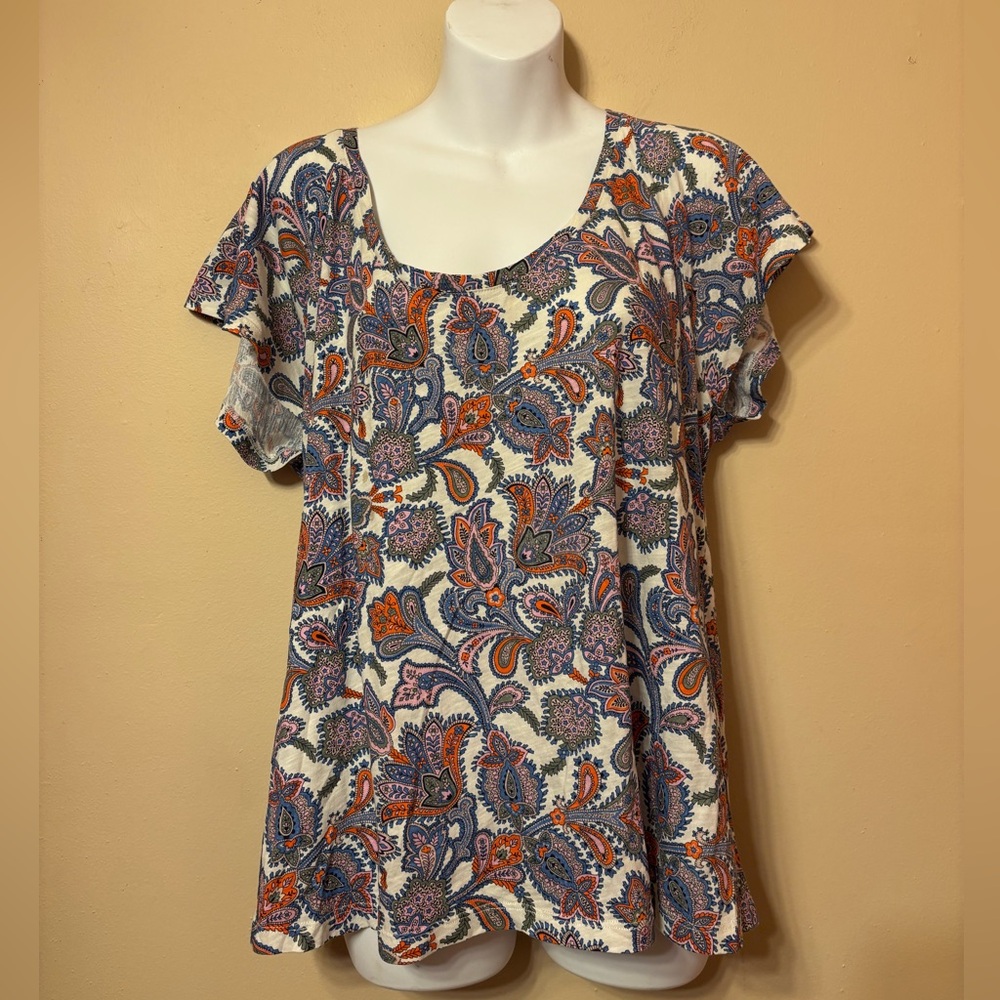 Boden Multicolor Paisley Blouse